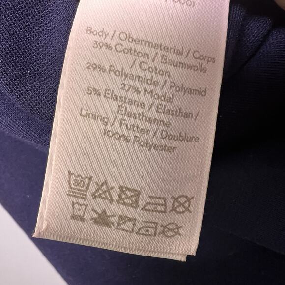 Boden Josephine Ponte midi Dress Navy Blue Sz 6 Office Flirty Romantic Career - Picture 15 of 16